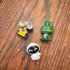 Disney DOORABLES Series 5- Rex, Wall-E, Eve ( Like New)